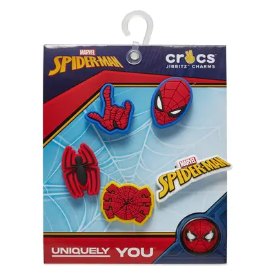 Ozdoba na obuv Crocs Jibbitz Spider Man 5 Pck 10010007 Barevná