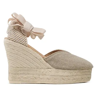 Espadrilky Manebi Heart-Shaped Wedge Espadrilles O 7.1 WH Béžová