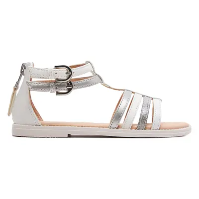 Sandály Geox J Sandal Karly Girl J7235D 054AJ C1Z1N S Bílá