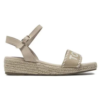 Espadrilky Tommy Hilfiger Rope Wedge Sandal T3A7-33287-0890 S Béžová