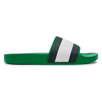 Nazouváky Tommy Jeans Rubber Th Flag Pool Slide FM0FM04263 Zelená