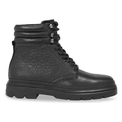 Turistická obuv Calvin Klein Combat Boot Mono HM0HM01211 Černá