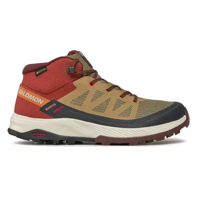 Trekingová obuv Salomon Outrise Mid Gtx L47143700 Hnědá