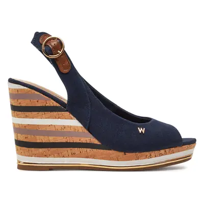 Sandály Wrangler Raval Marina Women Wedge 20241057.29Y Tmavomodrá