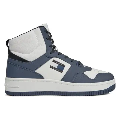 Sneakersy Tommy Jeans Tjm Retro Basket Sneaker Mid EM0EM01401 Tmavomodrá