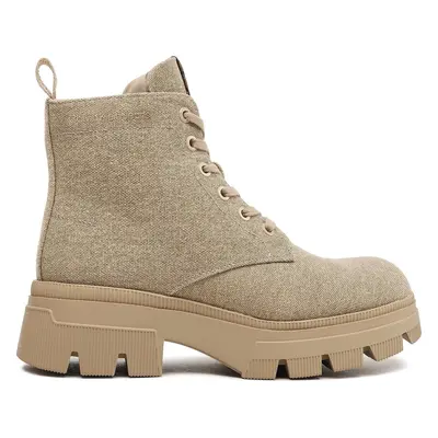 Turistická obuv Calvin Klein Jeans Chunky Combat Laceup Boot Co YW0YW01239 Béžová