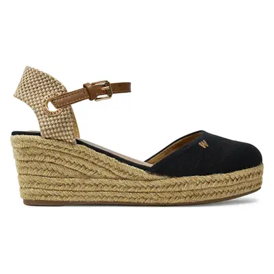 Espadrilky Wrangler Bela Women Semi Wedge 20241055 Černá