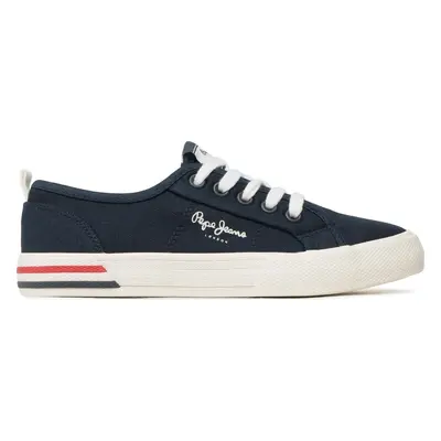 Tenisky Pepe Jeans Brady Basic Boy PBS30549 Tmavomodrá