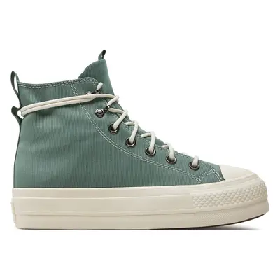 Plátěnky Converse Chuck Taylor All Star Lift Platform Play On Utility A08864C Zelená