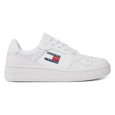 Sneakersy Tommy Jeans Tjw Retro Basket Ess EN0EN02505 Bílá