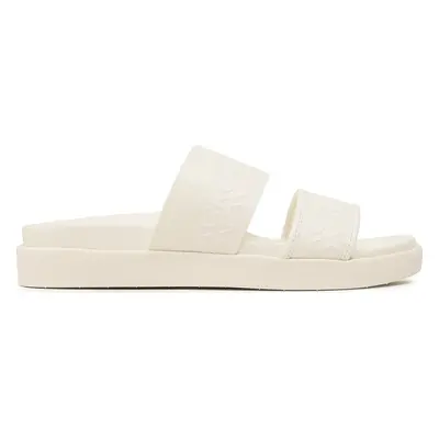 Nazouváky Calvin Klein Ergo Slide - Hf Mono HW0HW01535 Bílá