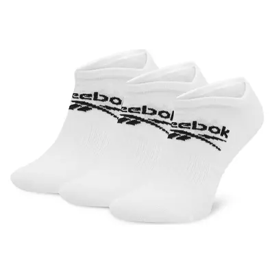 Sada 3 párů nízkých ponožek unisex Reebok R0353-SS24 (3-pack) Bílá