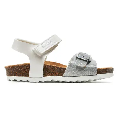 Sandály Geox B Sandal Chalki Girl B922RA 0NFKC C0007 S Bílá