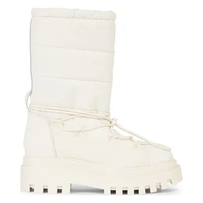 Sněhule Calvin Klein Jeans Flatform Snow Boot Nylon Wn YW0YW01146 Bílá