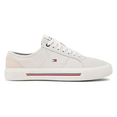 Tenisky Tommy Hilfiger Core Corporate Vulc Canvas FM0FM04560 Šedá