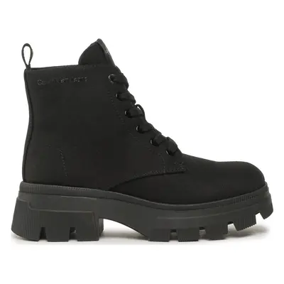 Polokozačky Calvin Klein Jeans Chunky Combat Laceup Boot Co YW0YW01239 Černá