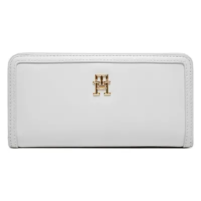 Velká dámská peněženka Tommy Hilfiger Th Monotype Large Slim Wallet AW0AW16210 Bílá