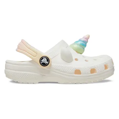 Nazouváky Crocs Classic Iam Rainbow Unicorn Clog T 209701 Bílá