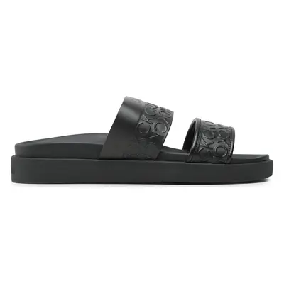 Nazouváky Calvin Klein Ergo Slide - Hf Mono HW0HW01535 Černá