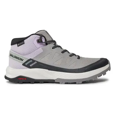 Trekingová obuv Salomon Outrise Mid GORE-TEX L47160600 Šedá