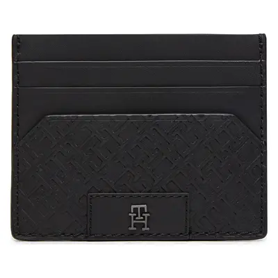 Pouzdro na kreditní karty Tommy Hilfiger Th Monogram Cc Holder AM0AM12169 Černá