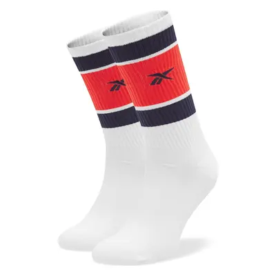 Pánské klasické ponožky Reebok CL Basketball Sock HF8408 Bílá