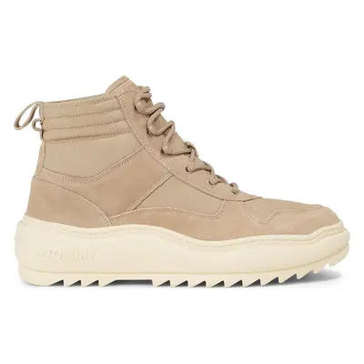 Kotníková obuv Tommy Jeans Tjm Mix Material Boot EM0EM01245 Khaki