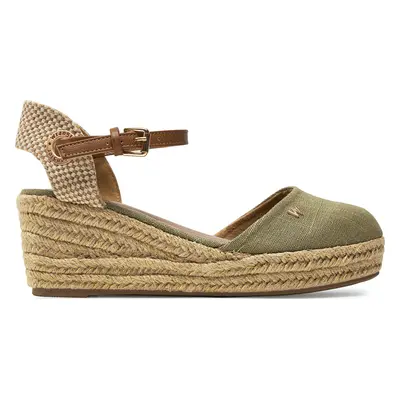 Espadrilky Wrangler Bela Women Semi Wedge 20241055 Zelená