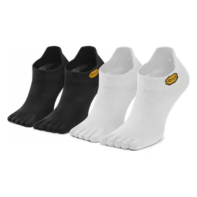 Sada 2 párů nízkých ponožek unisex Vibram Fivefingers No Show S15N12P Černá