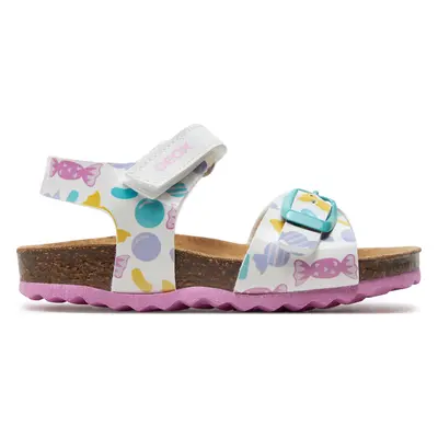 Sandály Geox B Sandal Chalki Girl B922RA 000HH C0653 M Bílá