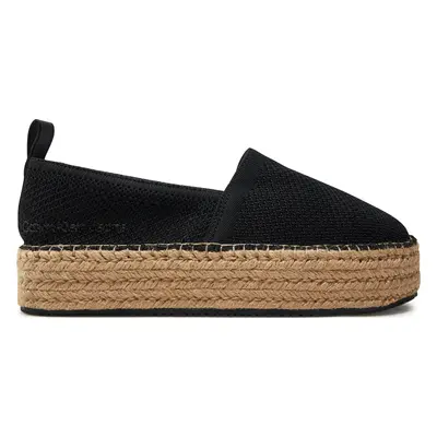 Espadrilky Calvin Klein Jeans Platform Espadrille Uc YW0YW01377 Černá