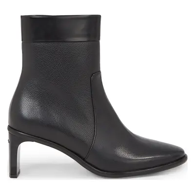 Polokozačky Calvin Klein Curved Stil Ankle Boot 55 HW0HW01889 Černá