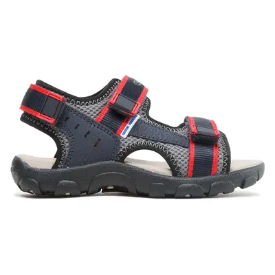 Sandály Geox Jr Sandal Strada J1524A014CEC0735 S Tmavomodrá