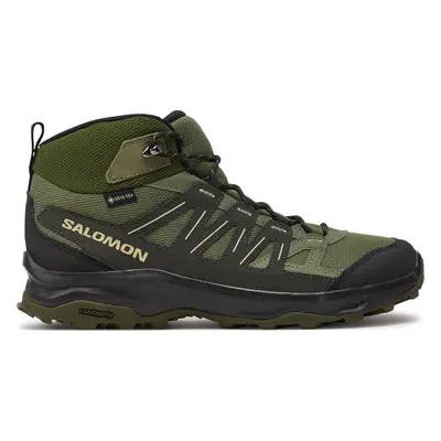 Trekingová obuv Salomon Grivola Mid Gore-Tex L47606400 Zelená