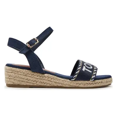 Espadrilky Tommy Hilfiger Rope Wedge Sandal T3A7-33287-0890 M Tmavomodrá