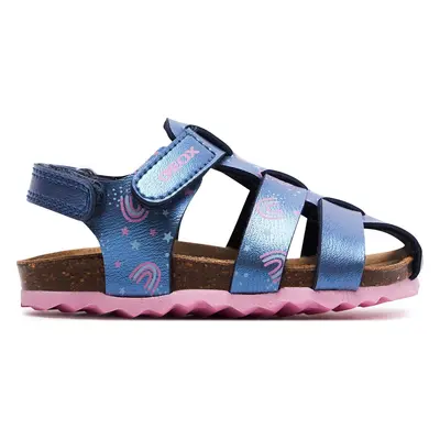 Sandály Geox B Sandal Chalki Girl B452RA 000NF CF48T M Tmavomodrá