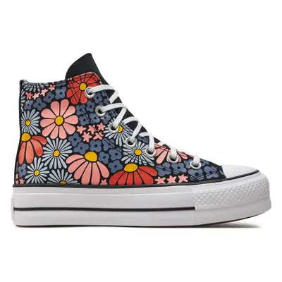 Plátěnky Converse Chuck Taylor All Star Lift Platform Floral A08112C Barevná