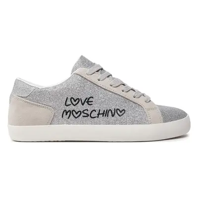 Sneakersy LOVE MOSCHINO JA15512G0IJK190A Stříbrná