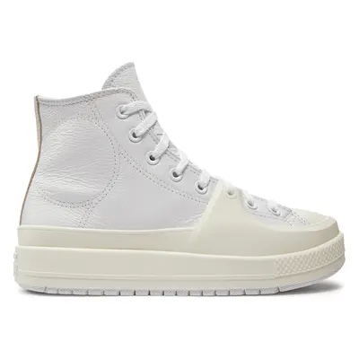 Plátěnky Converse Chuck Taylor All Star Construct Leather A02116C Bílá