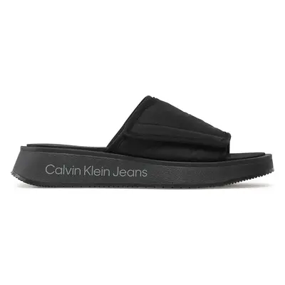 Nazouváky Calvin Klein Jeans Prefresato Sandal Softny YW0YW00968 Černá