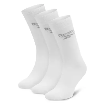 Sada 3 párů vysokých ponožek unisex Reebok R0367-SS24 (3-pack) Bílá