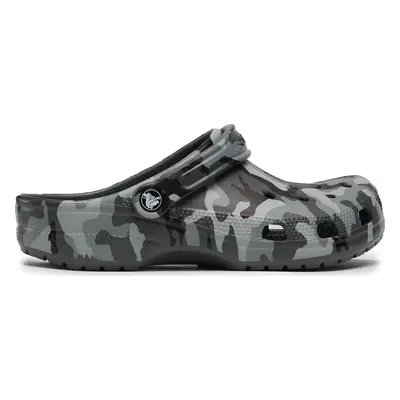 Nazouváky Crocs Classic Printed Camo Clog 206454 Šedá