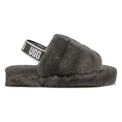 Bačkory Ugg K Fluff Yeah Slide 1098494K Šedá