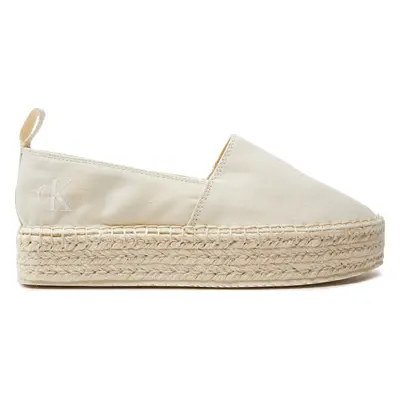 Espadrilky Calvin Klein Jeans Platform Espadrille Ml Btw YW0YW01378 Écru