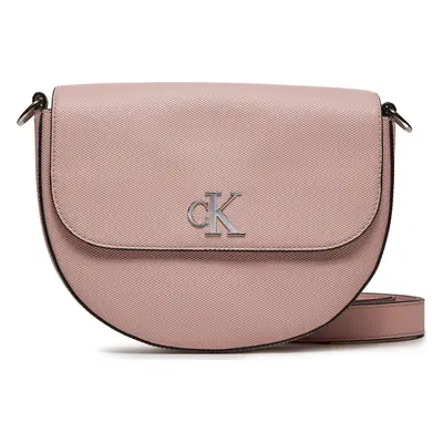 Kabelka Calvin Klein Jeans Minimal Monogram Saddle Bag22 T K60K611961 Růžová