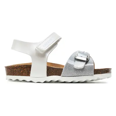 Sandály Geox B Sandal Chalki Girl B922RA 0NFKC C0007 M Bílá