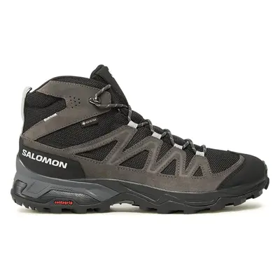 Trekingová obuv Salomon X Ward Leather Mid GORE-TEX L47181700 Šedá