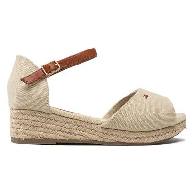 Espadrilky Tommy Hilfiger Rope Wedge Sandal T3A7-32185-0048 M Béžová