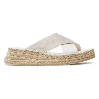 Espadrilky Calvin Klein Jeans Sporty Wedge Rope Sandal Mr YW0YW01364 Bílá