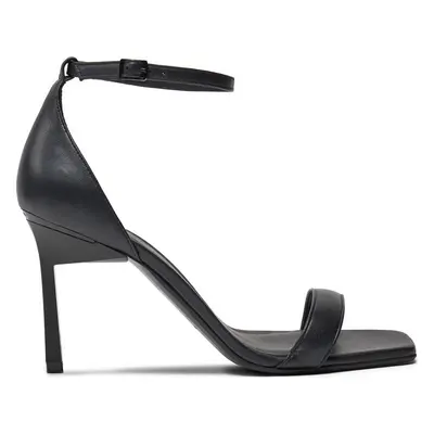 Sandály Calvin Klein Heel Sandal 90 Pearl Lth HW0HW02066 Černá